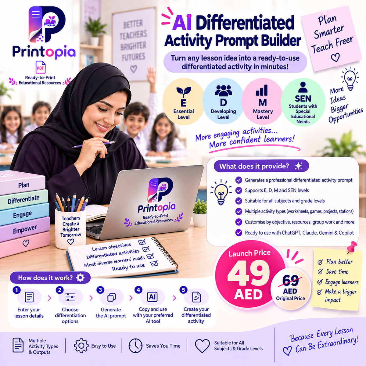 AI Differentiated Activity Prompt Builder – English Edition